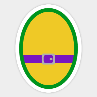 Purple Ninja Turtle Last Minute Costume Halloween Sticker